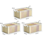 Storage Box Transparent Foldable & Stackable with Stainless Steel Frame