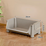 Storage Cart Slim Rolling Open Storage With Hooks