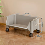 Storage Cart Slim Rolling Open Storage With Hooks