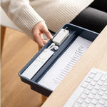 Storage Drawer Under Desk Adhesive Mounting Compartments