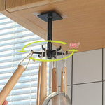 Storage Hooks 360-Degree Swivel Drill-Free Adhesive Mount