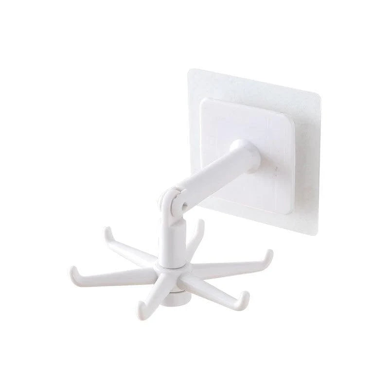 Storage Hooks 360-Degree Swivel Drill-Free Adhesive Mount
