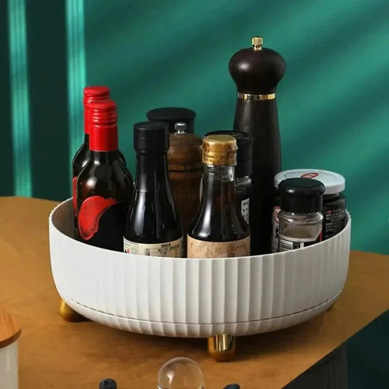 Storage Organizer 360° Rotating Space-Saving Tool-Free Installation