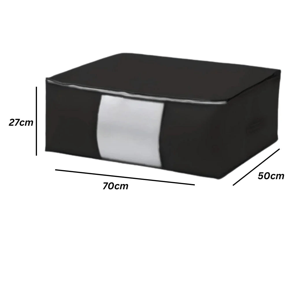 Storage Organizer Foldable Zippered Clear Window