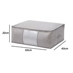 Storage Organizer Foldable Zippered Clear Window