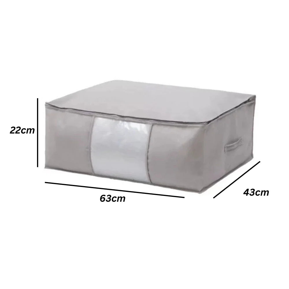 Storage Organizer Foldable Zippered Clear Window