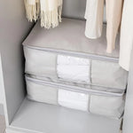 Storage Organizer Foldable Zippered Clear Window