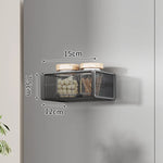 Storage Shelf Wall-Mounted Steel Mesh Ventilated