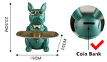 Storage Tray Bulldog Design High-Grade Resin