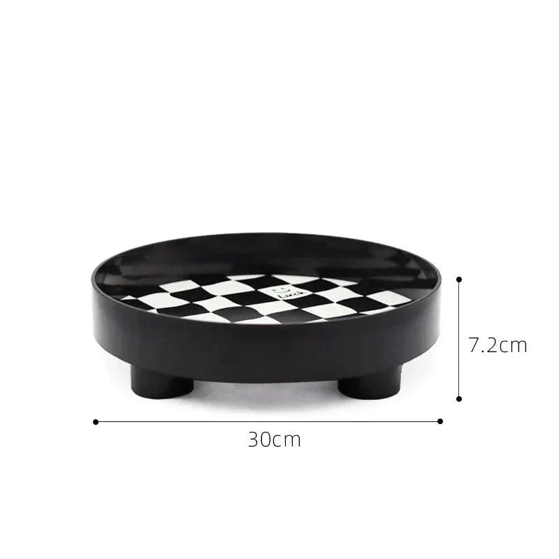 Storage Tray Plastic Chessboard Design for Organization