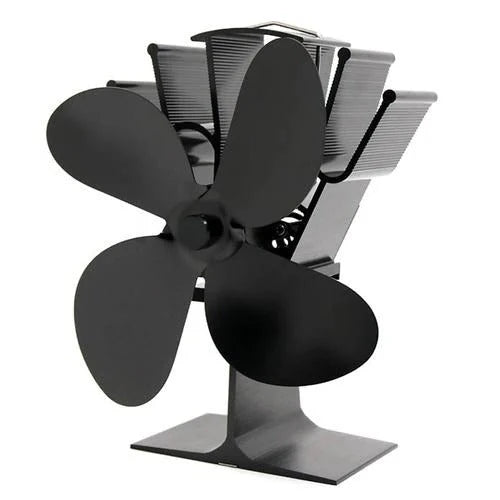 Stove Fan Heat-Powered Quiet Air Circulation