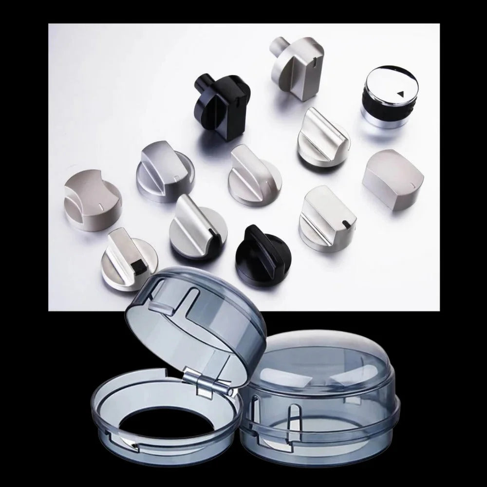 Stove Knob Cover Set Universal Fit & Transparent