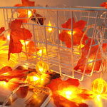 String Lights Autumn Maple Leaf Battery-Operated Warm LED Glow