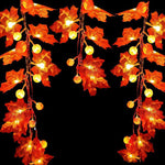 String Lights Autumn Maple Leaf Battery-Operated Warm LED Glow