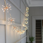 String Lights Copper Starburst Warm White Battery Or Plug-In
