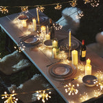 String Lights Copper Starburst Warm White Timer