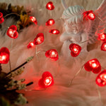 String Lights Heart-Shaped Battery-Operated Waterproof
