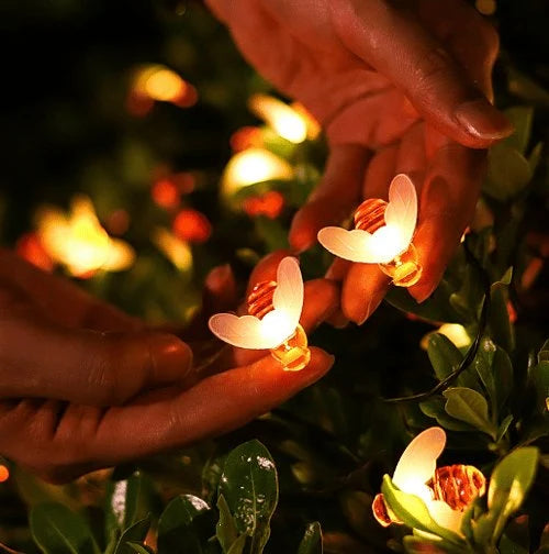 String Lights Solar Bee-Shaped IP65