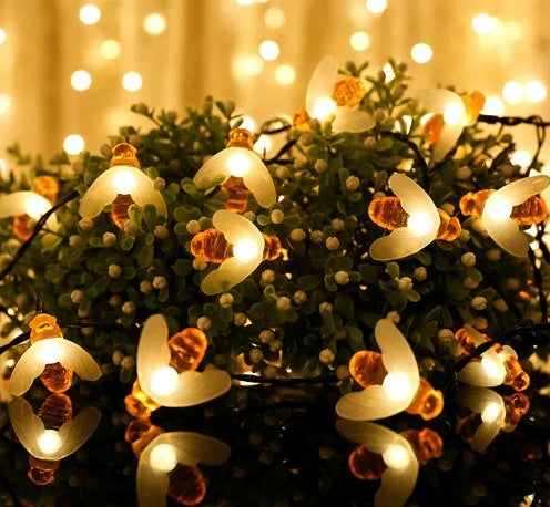 String Lights Solar Bee-Shaped IP65