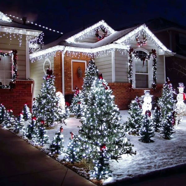 String Lights Solar-Powered 8 Modes Weather-Resistant