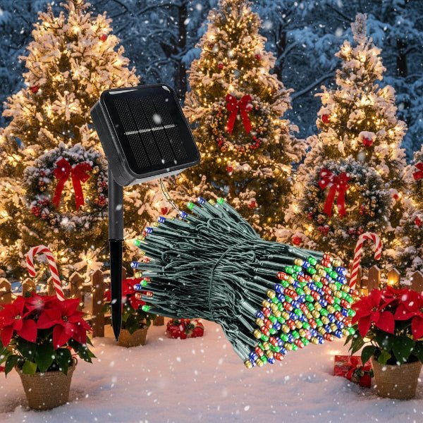String Lights Solar-Powered 8 Modes Weather-Resistant