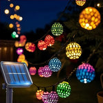 String Lights Solar-Powered Moroccan Ball IP65 Waterproof