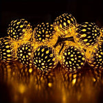 String Lights Solar-Powered Moroccan Ball IP65 Waterproof