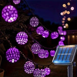 String Lights Solar-Powered Moroccan Ball IP65 Waterproof