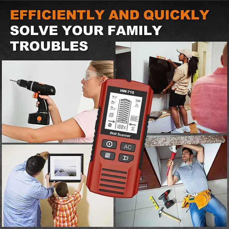 Stud Finder 3-in-1 Metal Wood Live Wire