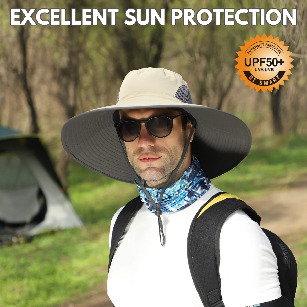 Sun Hat Large Fit Extra Wide Brim UPF50