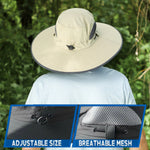 Sun Hat Large Fit Extra Wide Brim UPF50