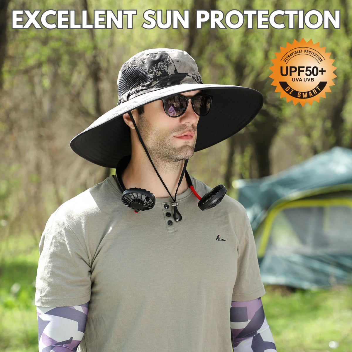 Sun Hat Large Fit Extra Wide Brim UPF50