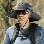 Sun Hat Solar-Powered Dual Fans UPF Sun Protection
