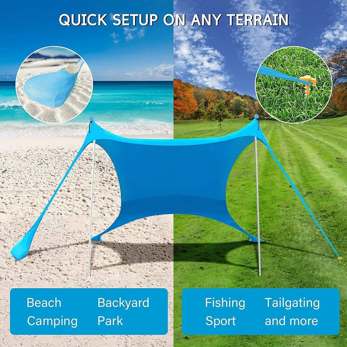 Sun Sail UV Protection Weather-Resistant & Portable