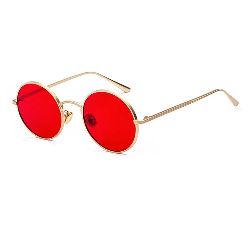 Sunglasses Round Thin Frame Unisex Minimalist Style