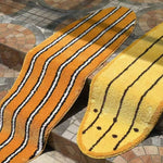 Surfboard Rug Shag Pile Striped Coastal Design