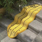 Surfboard Rug Shag Pile Striped Coastal Design