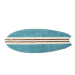 Surfboard Rug Shag Pile Striped Coastal Design