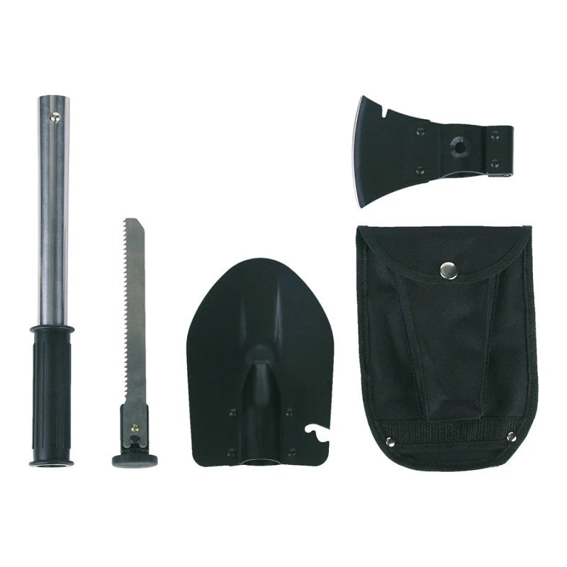 Survival Shovel Multi-Tool Carbon Steel Head Aluminum Handle