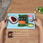Sushi Plate Ceramic Shark Design Dishwasher Safe