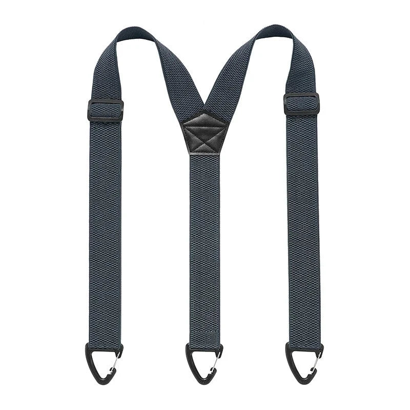 Suspenders Adjustable Elastic Belt Loop Hooks 1.5-Inch Straps