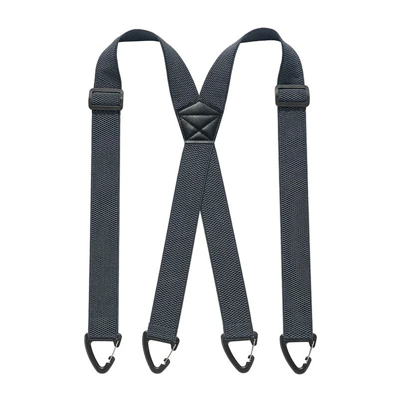 Suspenders Adjustable Elastic Belt Loop Hooks 1.5-Inch Straps