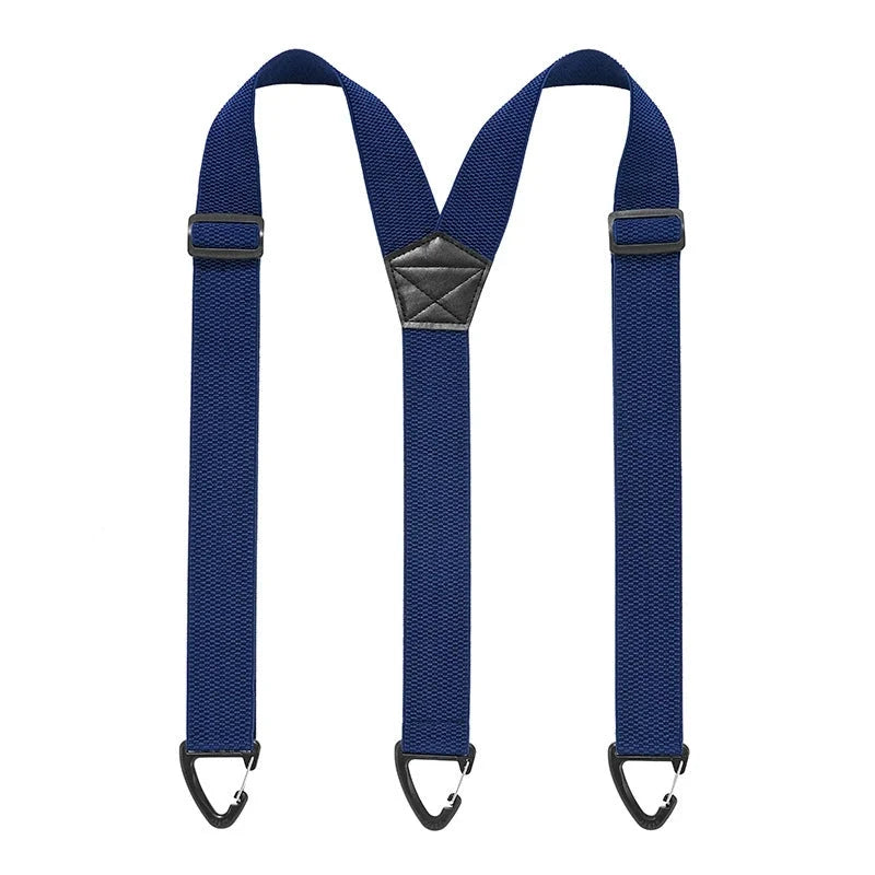 Suspenders Adjustable Elastic Belt Loop Hooks 1.5-Inch Straps