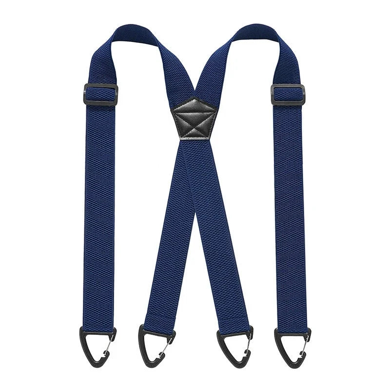 Suspenders Adjustable Elastic Belt Loop Hooks 1.5-Inch Straps