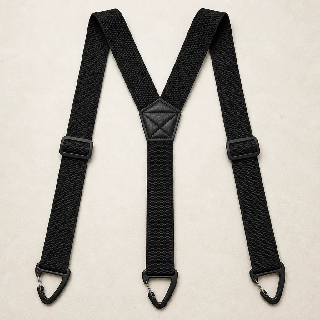 Suspenders Adjustable Elastic Belt Loop Hooks 1.5-Inch Straps