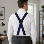 Suspenders Adjustable Elastic Belt Loop Hooks 1.5-Inch Straps
