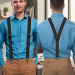 Suspenders Adjustable Metal Hook Clips X or Y Shape