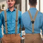 Suspenders Adjustable Metal Hook Clips X or Y Shape