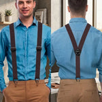 Suspenders Adjustable Metal Hook Clips X or Y Shape