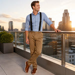 Suspenders Elastic Adjustable X-Back or Y-Back Metal Clips